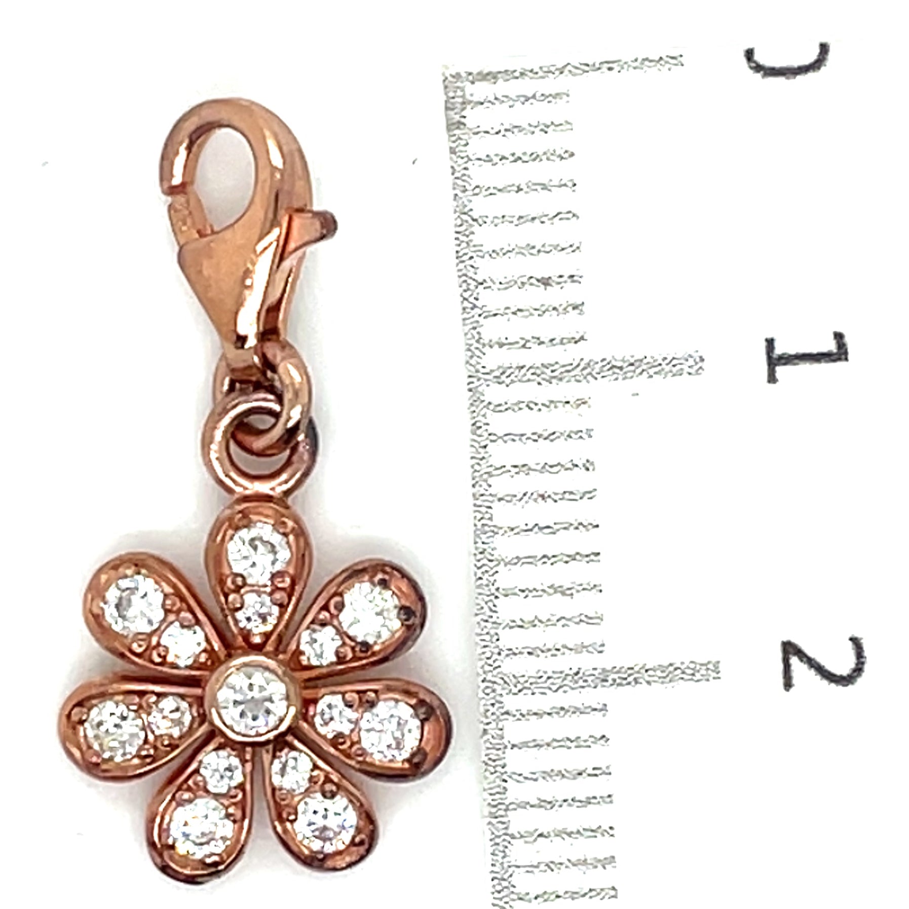 Thomas Sabo Rose Gold Plated and Cubic Zirconia Flower Charm