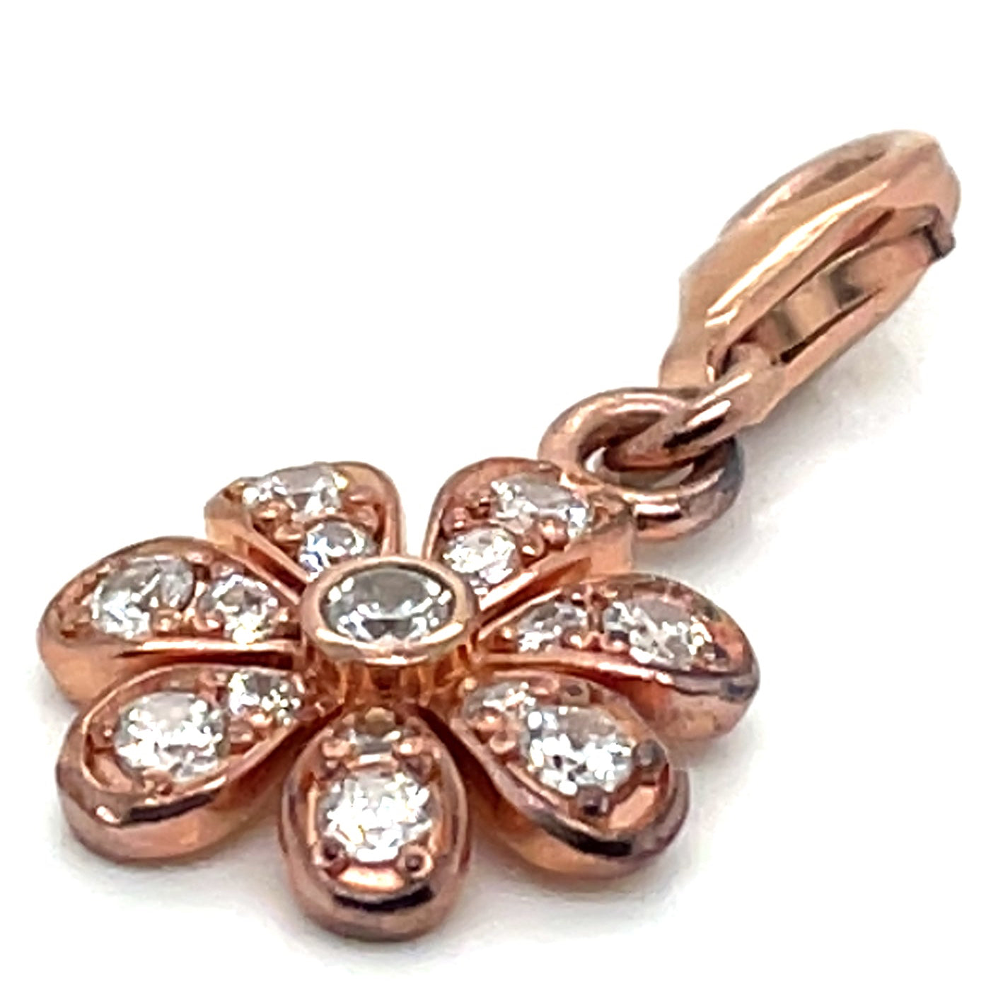 Thomas Sabo Rose Gold Plated and Cubic Zirconia Flower Charm