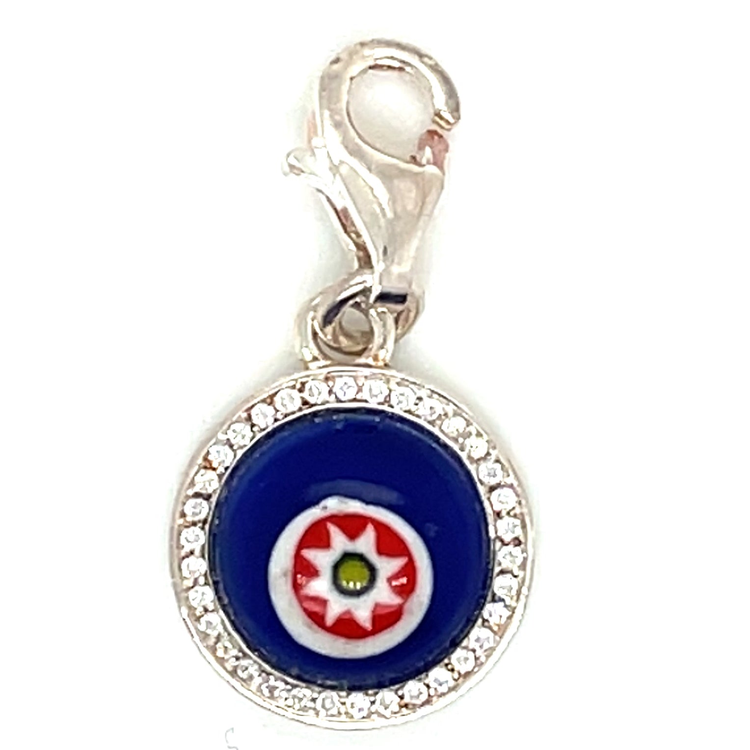 Thomas Sabo Silver and Cubic Zirconia Glass Eye Charm