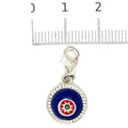 Thomas Sabo Silver and Cubic Zirconia Glass Eye Charm