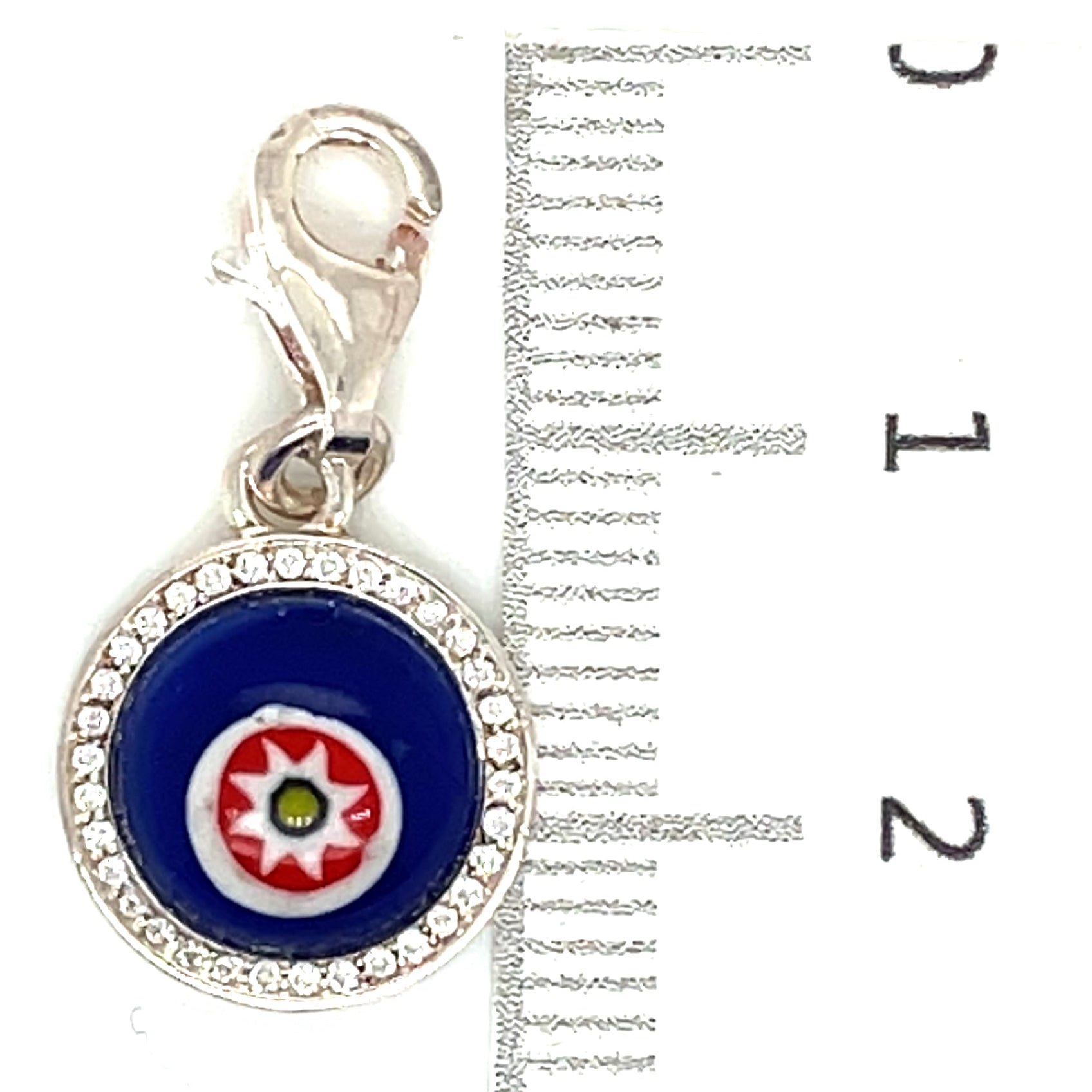 Thomas Sabo Silver and Cubic Zirconia Glass Eye Charm