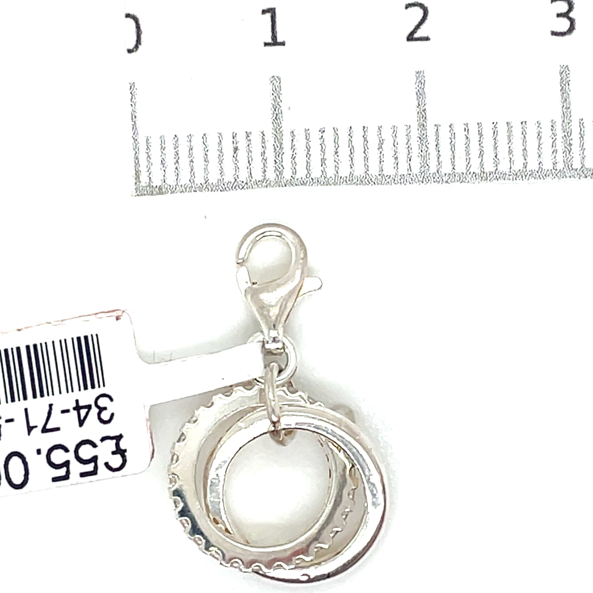 Thomas Sabo Silver and Cubic Zirconia Joined Loop Charm