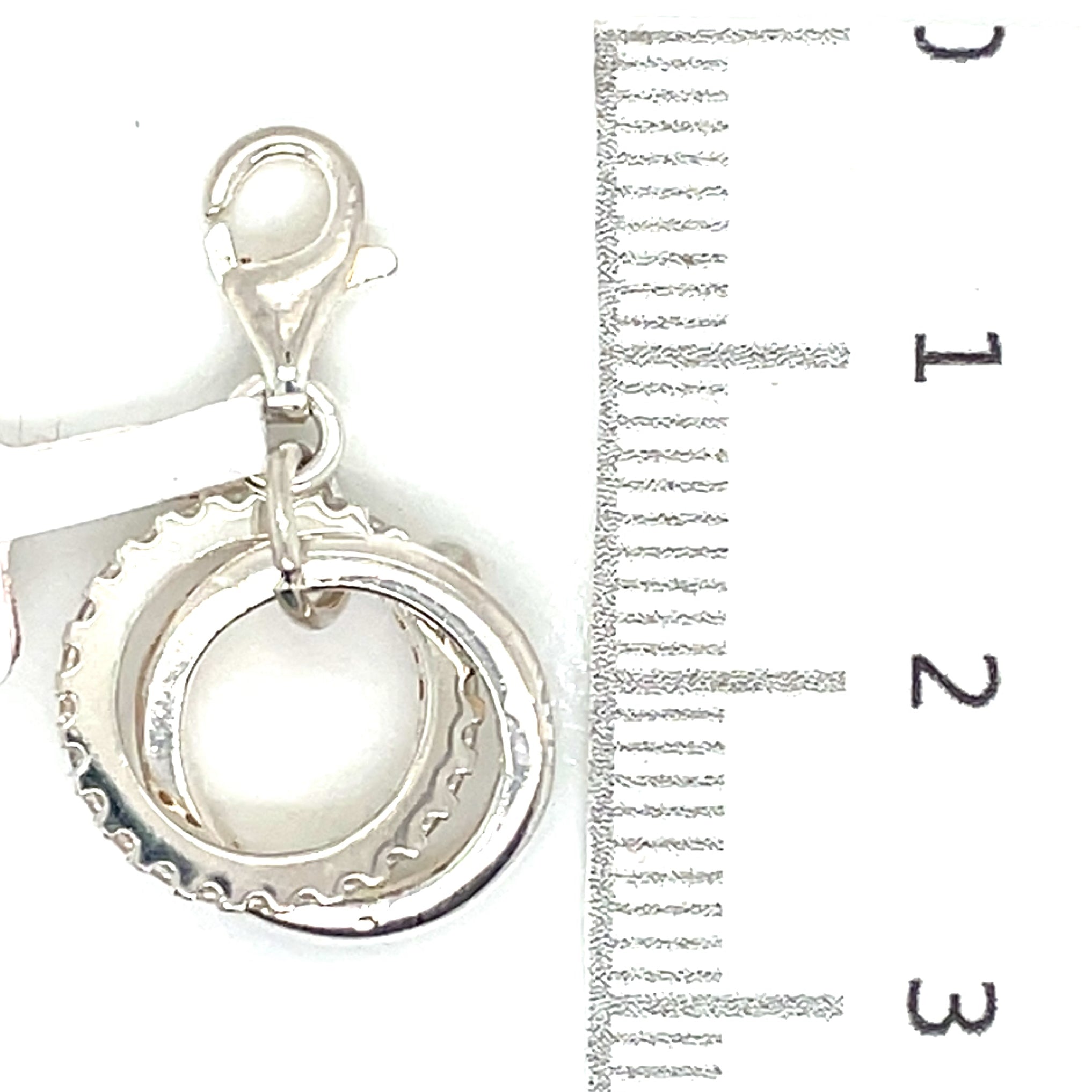 Thomas Sabo Silver and Cubic Zirconia Joined Loop Charm