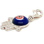 Thomas Sabo Silver and Cubic Zirconia Glass Eye Hand Charm