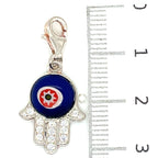 Thomas Sabo Silver and Cubic Zirconia Glass Eye Hand Charm