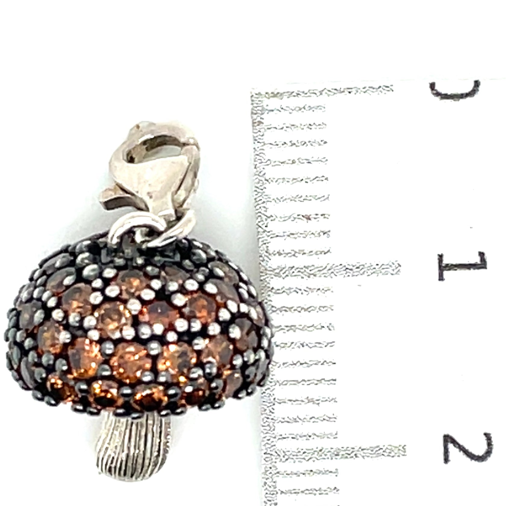 Thomas Sabo Silver and Cubic Zirconia Mushroom Charm