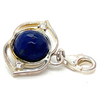 Thomas Sabo Blue Stone and Cubic Zirconia Silver Charm