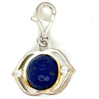Thomas Sabo Blue Stone and Cubic Zirconia Silver Charm