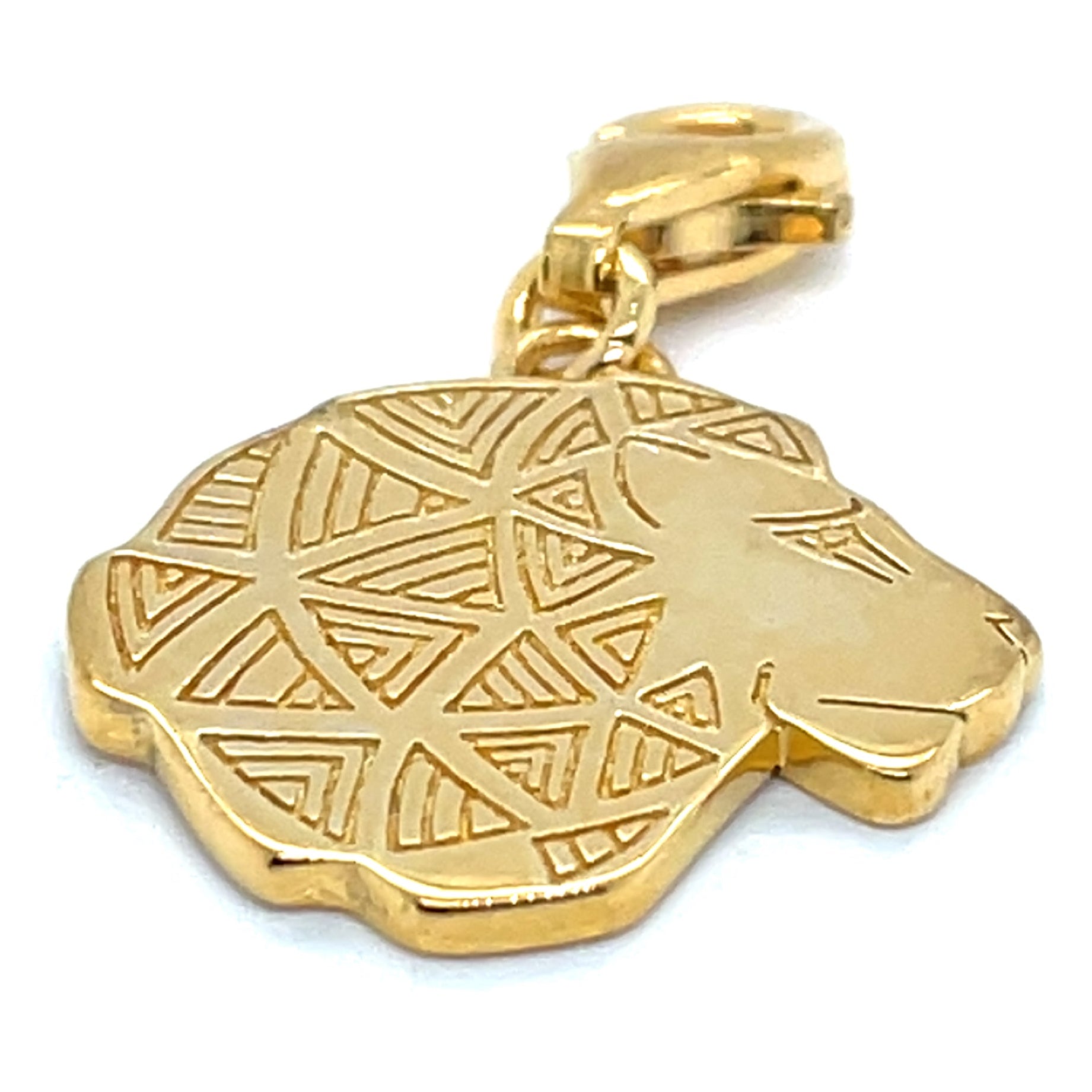 Thomas Sabo Gold Plated Lion Head Charm