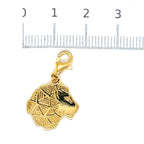 Thomas Sabo Gold Plated Lion Head Charm