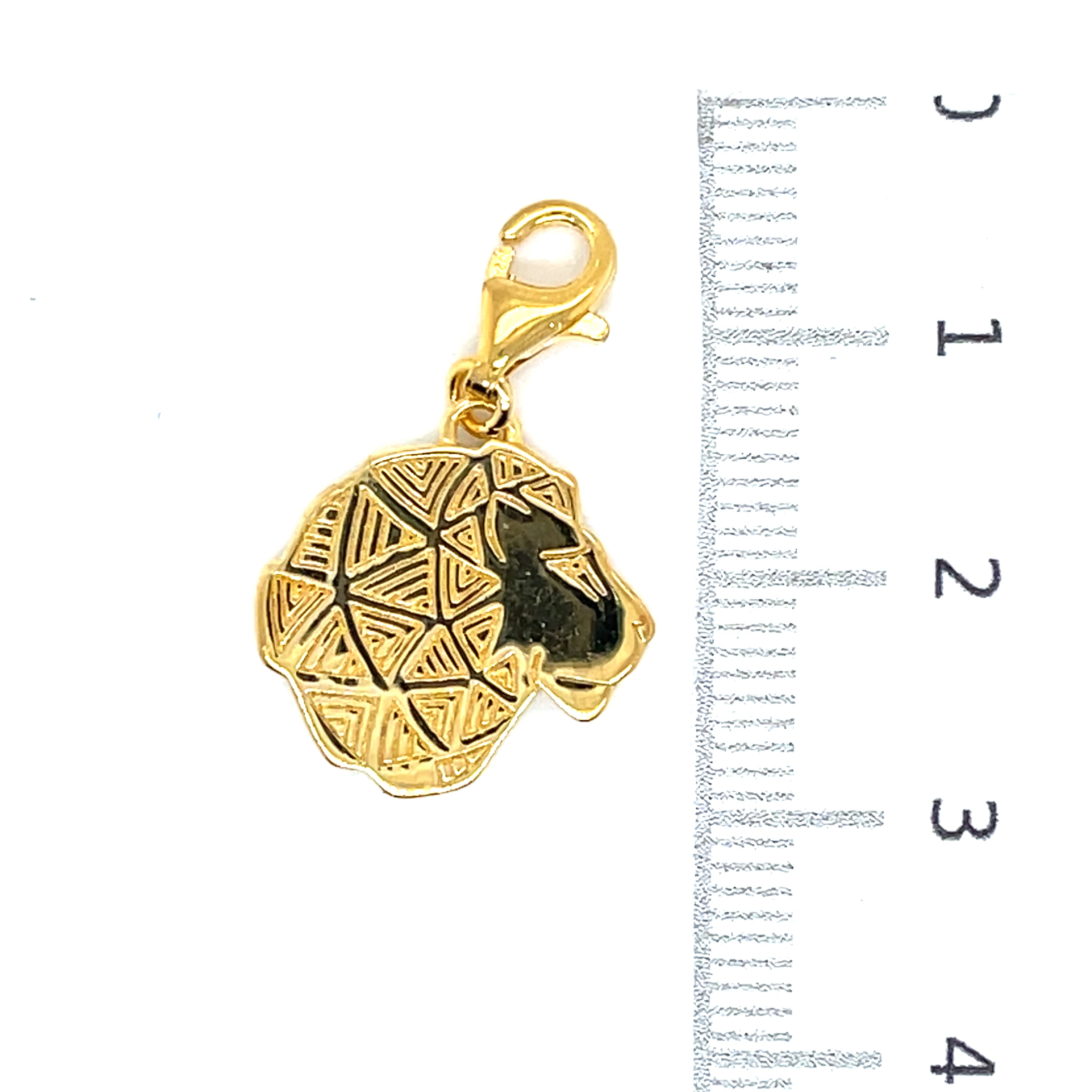 Thomas Sabo Gold Plated Lion Head Charm