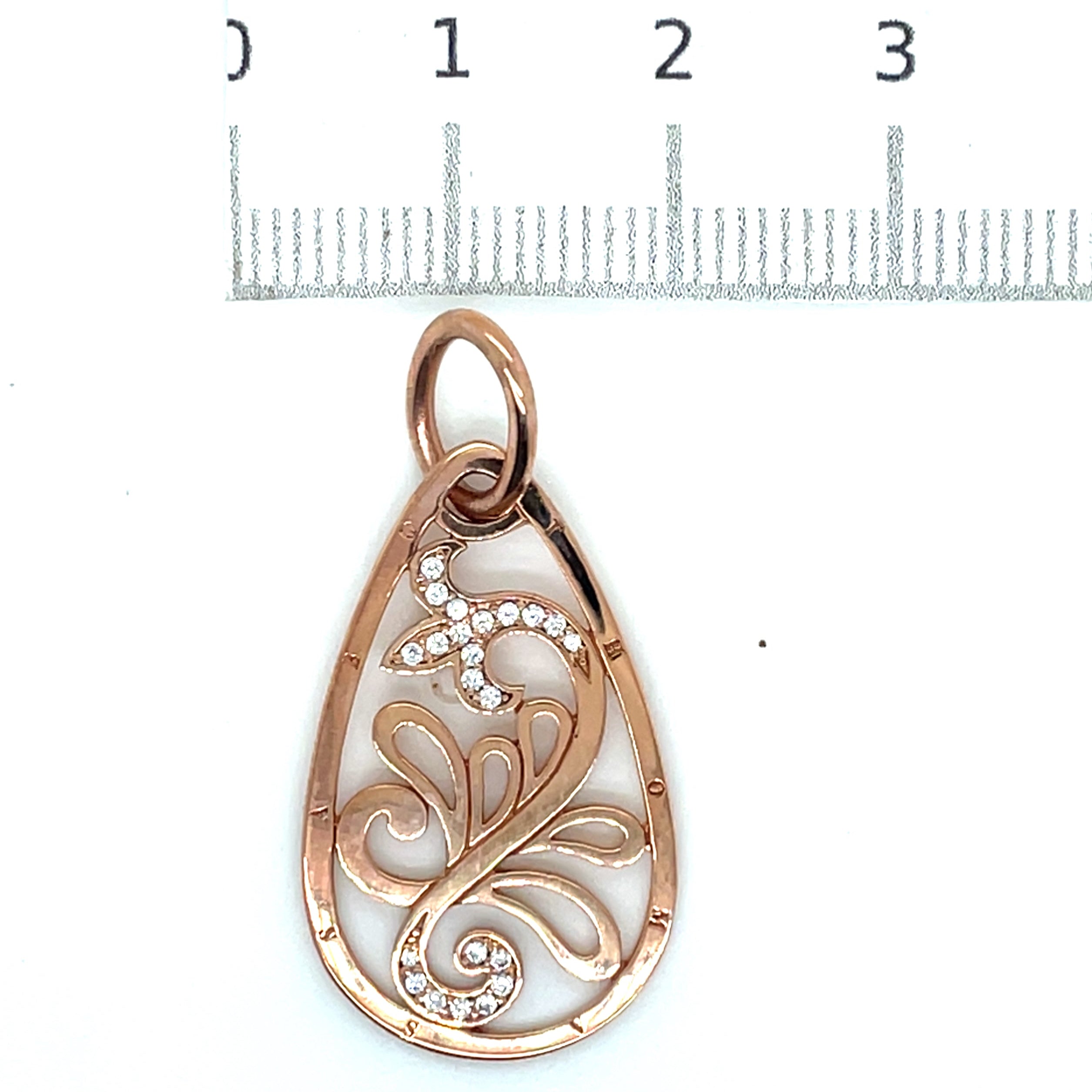 Thomas Sabo Rose Gold and Cubic Zirconia Flower Pendant