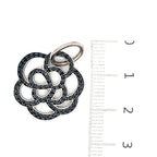 Thomas Sabo Silver and Black Cubic Zirconia Flower Pendant