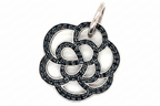 Thomas Sabo Silver and Black Cubic Zirconia Flower Pendant
