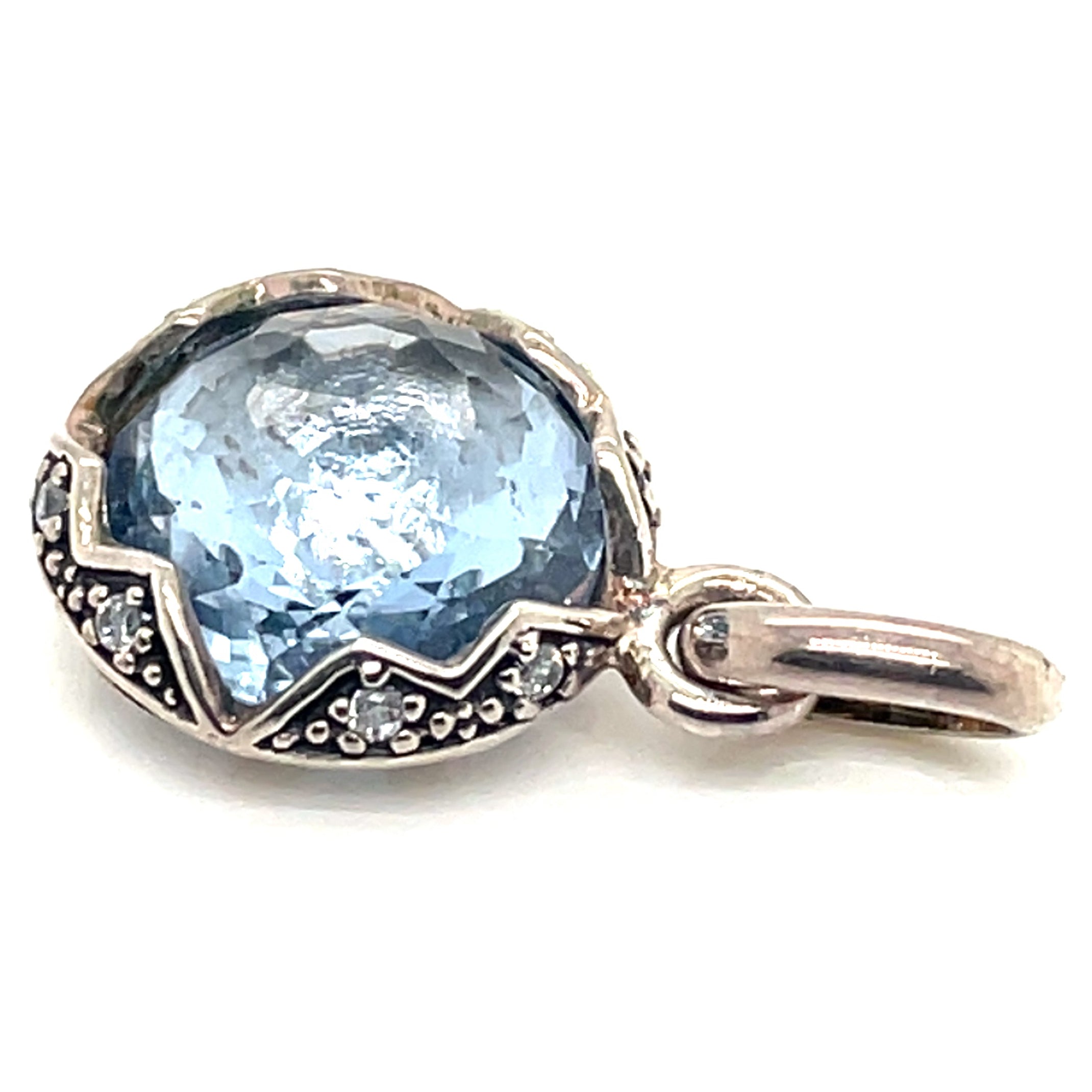 Thomas Sabo Silver and Blue Stone Pendant