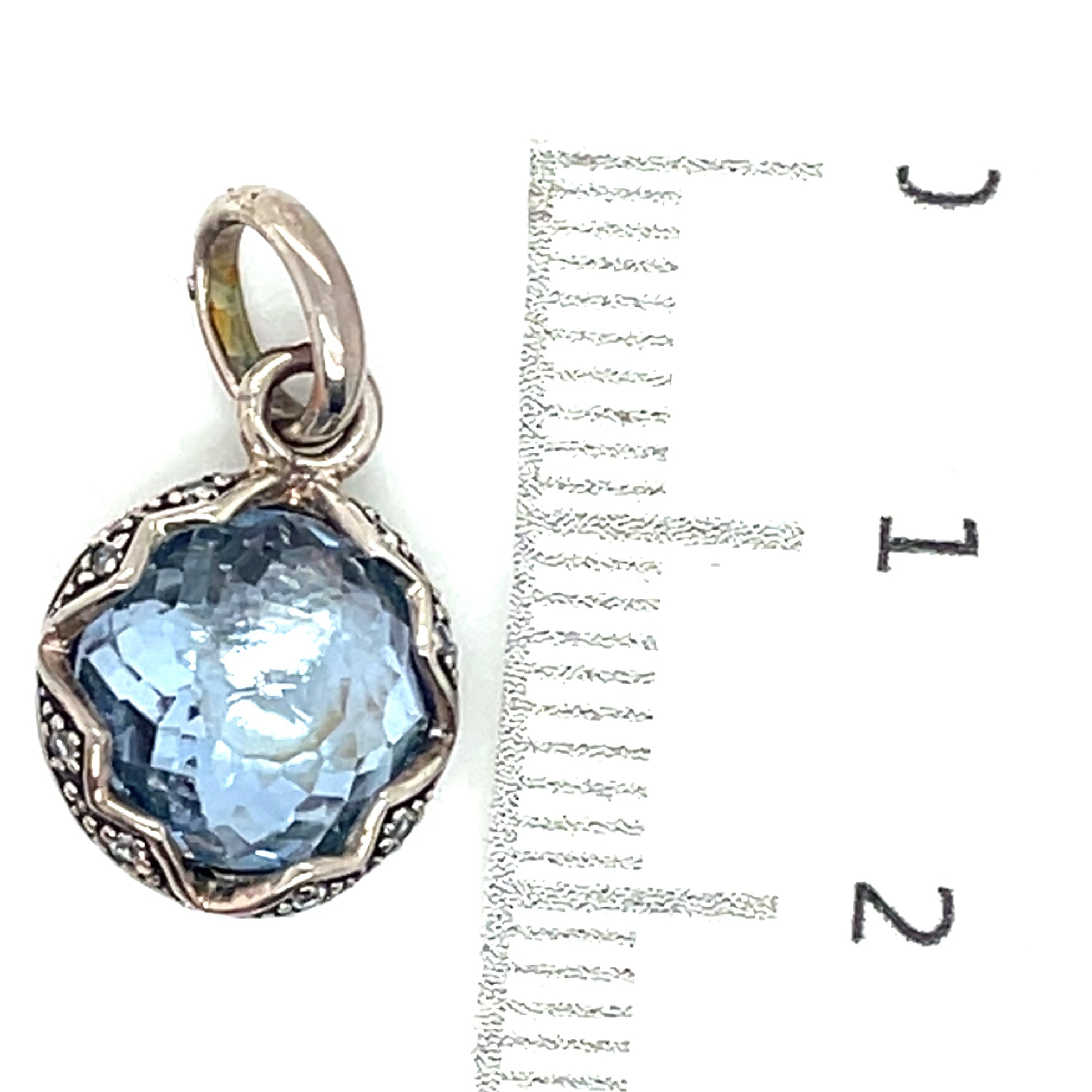 Thomas Sabo Silver and Blue Stone Pendant
