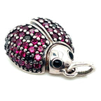 Thomas Sabo Silver and Cubic Zirconia Ladybird Pendant