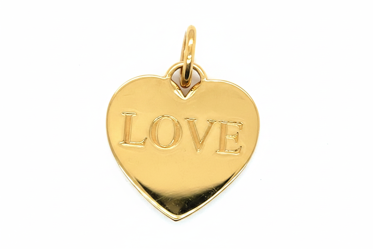 Thomas Sabo Gold Plated “Love” Heart Pendant