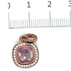 Thomas Sabo Rose Gold Plated, Cubic Zirconia and Pink Stone Pendant