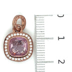 Thomas Sabo Rose Gold Plated, Cubic Zirconia and Pink Stone Pendant