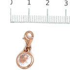 Thomas Sabo Rose Gold Plated Pink Stone Charm