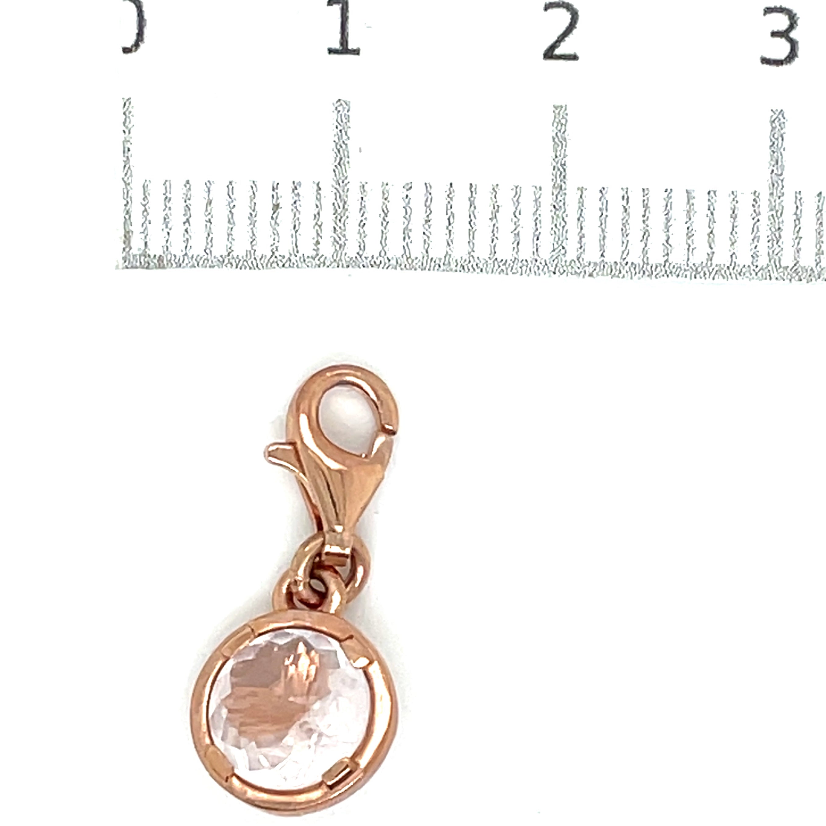 Thomas Sabo Rose Gold Plated Pink Stone Charm
