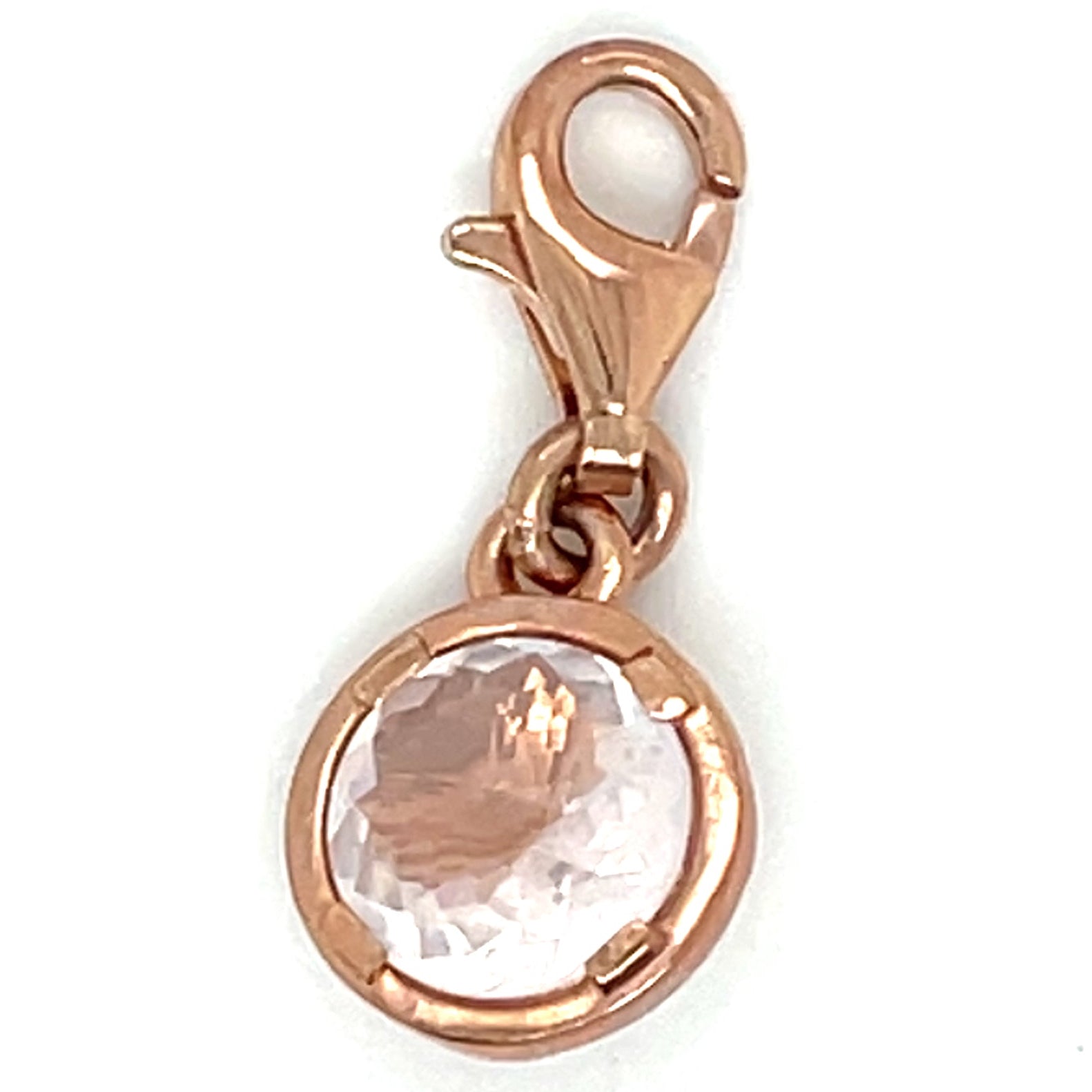 Thomas Sabo Rose Gold Plated Pink Stone Charm