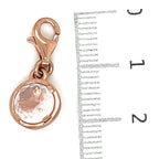 Thomas Sabo Rose Gold Plated Pink Stone Charm
