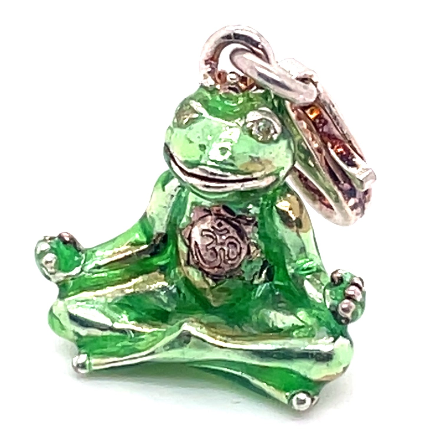 Thomas Sabo Green Meditating Frog Charm