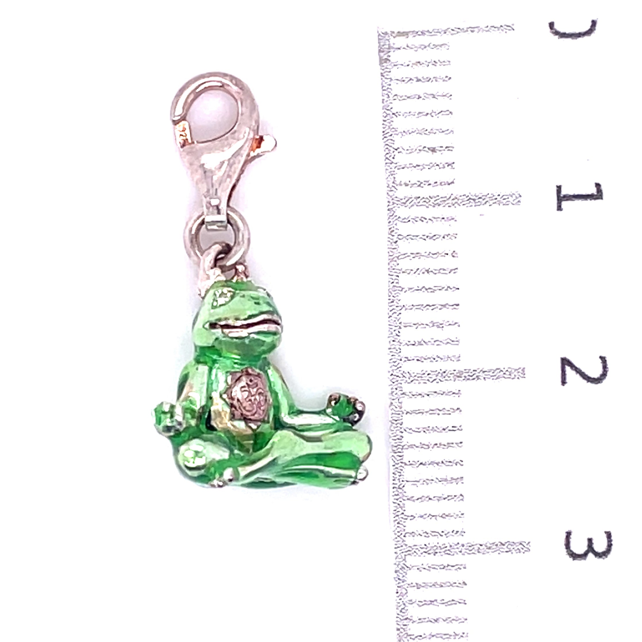 Thomas Sabo Green Meditating Frog Charm