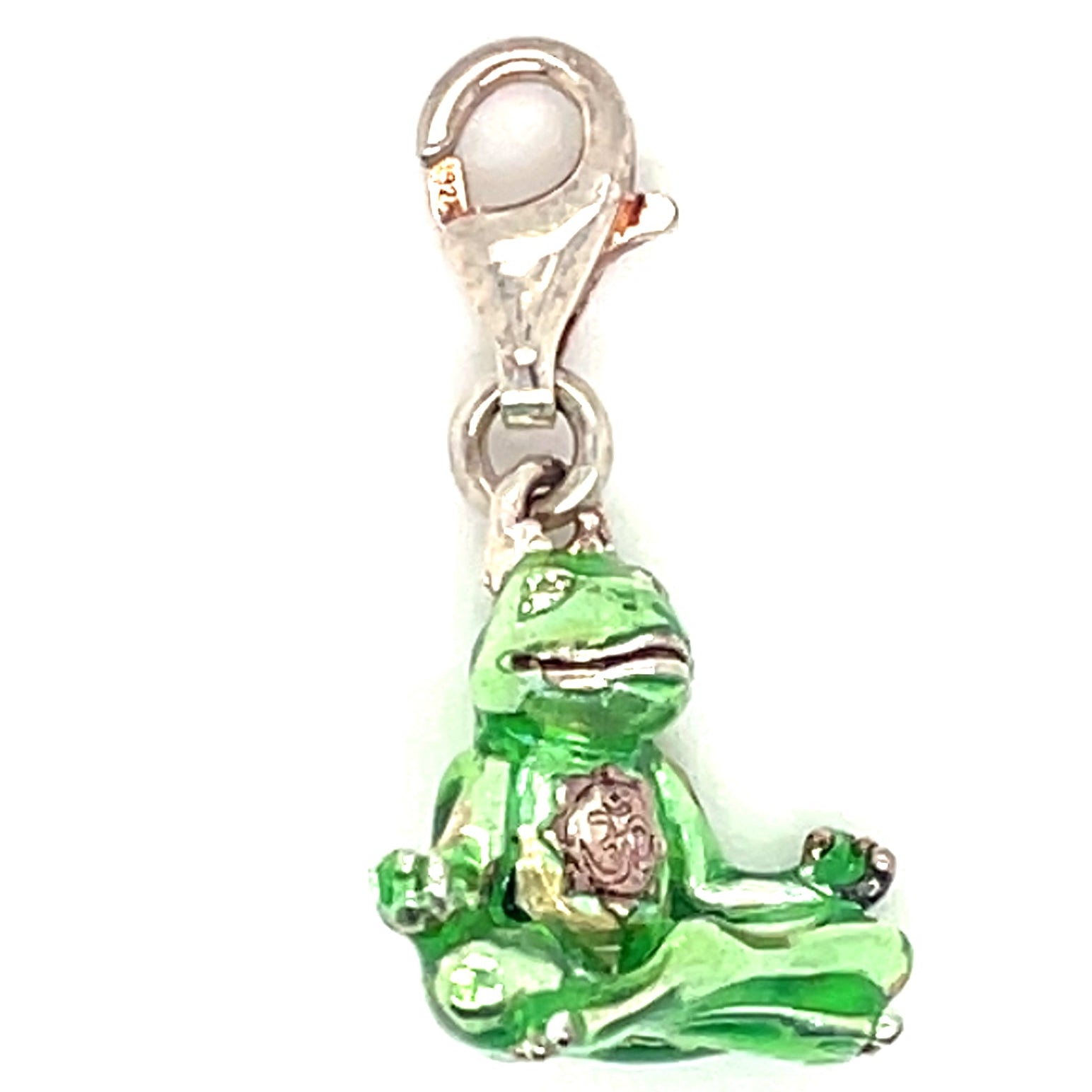 Thomas Sabo Green Meditating Frog Charm