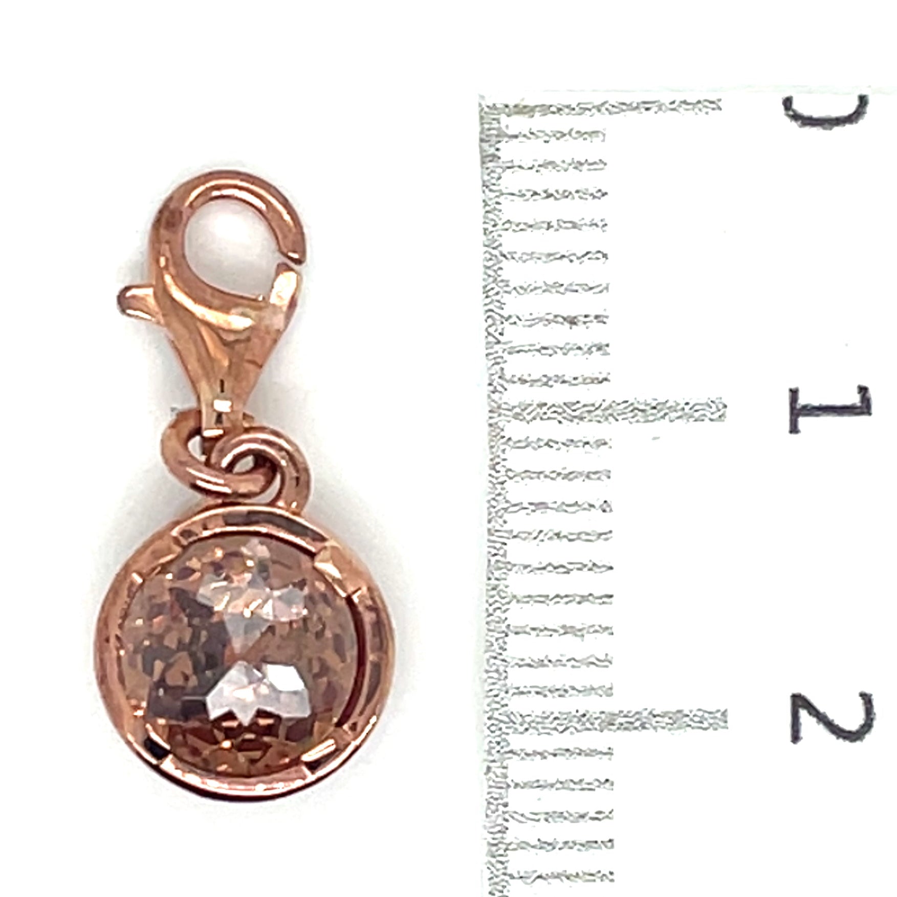 Thomas Sabo Rose Gold Plated ‘Smokey’ Stone Charm