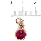 Thomas Sabo Rose Gold Plated ‘Hot Pink’ Stone Charm