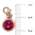 Thomas Sabo Rose Gold Plated ‘Hot Pink’ Stone Charm