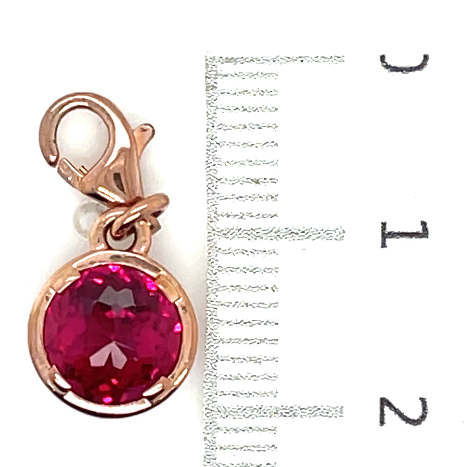 Thomas Sabo Rose Gold Plated ‘Hot Pink’ Stone Charm