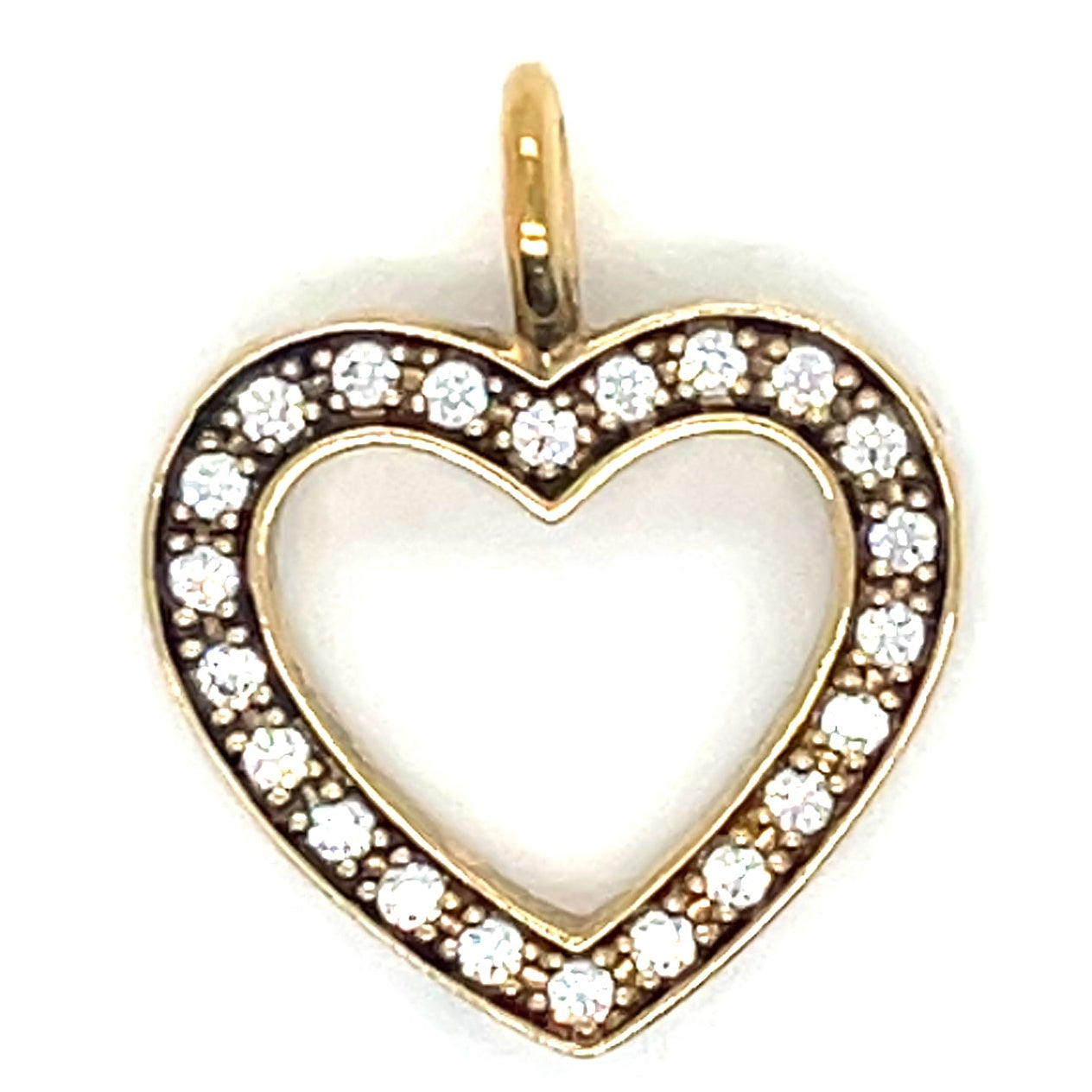 Thomas Sabo Gold Plated and Cubic Zirconia Heart Pendant