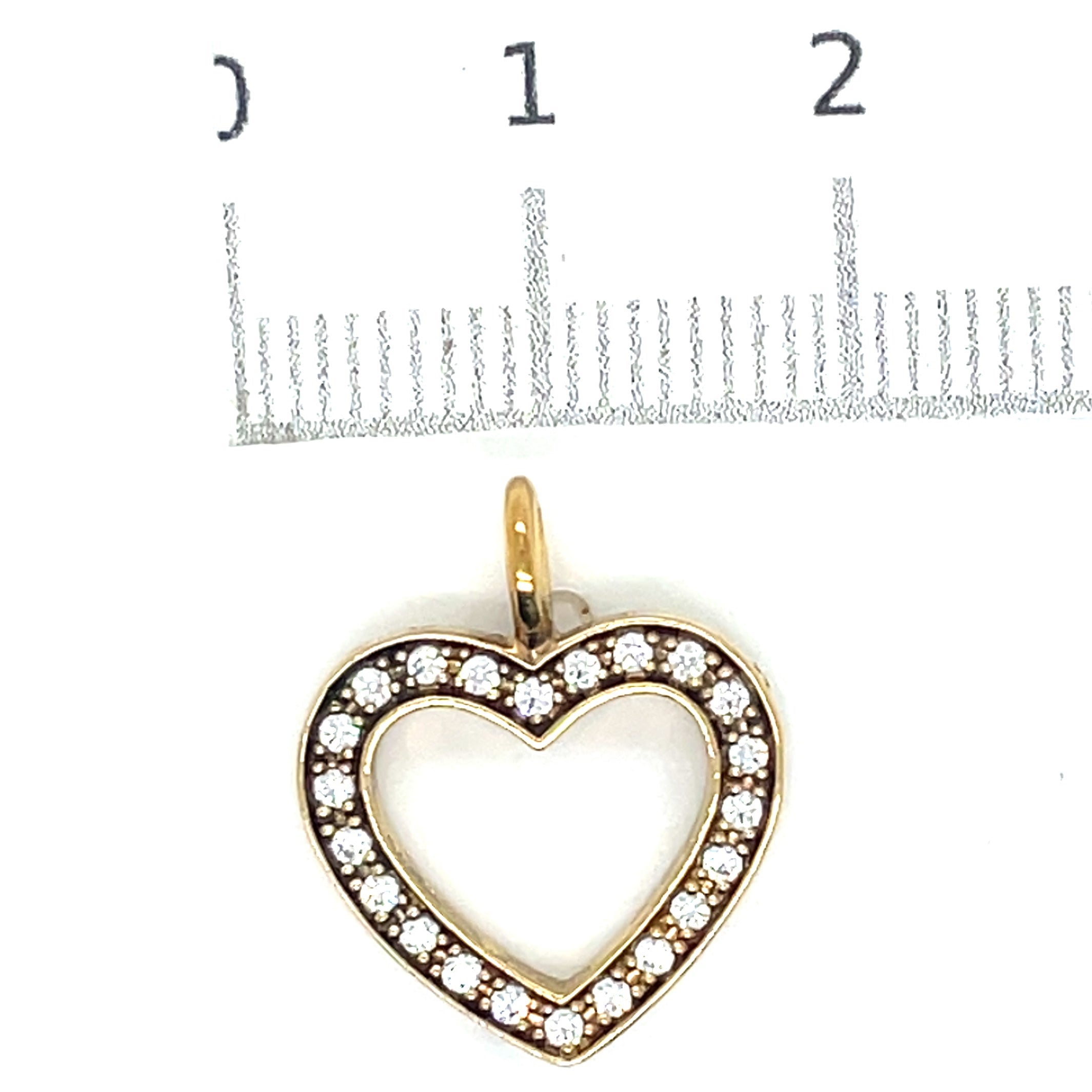 Thomas Sabo Gold Plated and Cubic Zirconia Heart Pendant