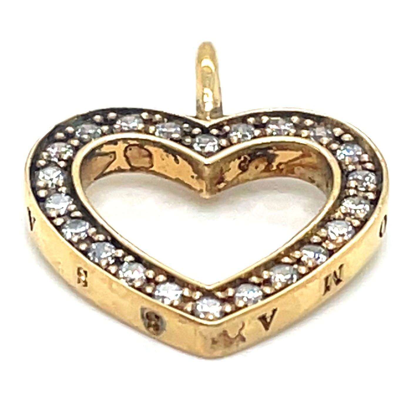 Thomas Sabo Gold Plated and Cubic Zirconia Heart Pendant