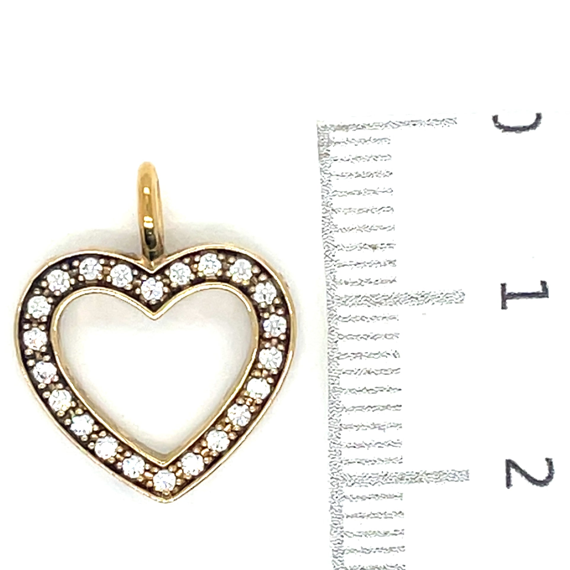 Thomas Sabo Gold Plated and Cubic Zirconia Heart Pendant