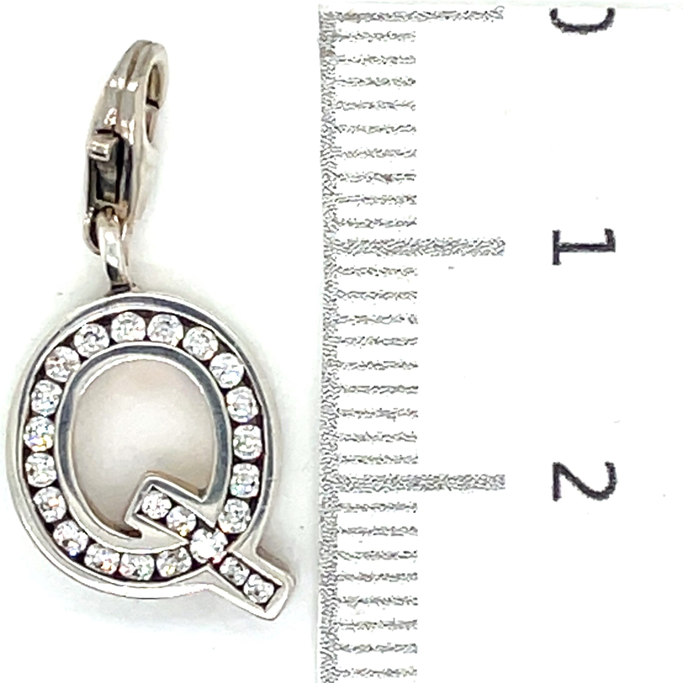 Thomas Sabo Silver Letter ‘Q’ Cubic Zirconia Charm