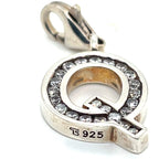 Thomas Sabo Silver Letter ‘Q’ Cubic Zirconia Charm