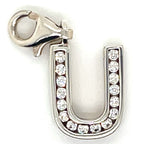 Thomas Sabo Silver Letter ‘U’ Cubic Zirconia Charm