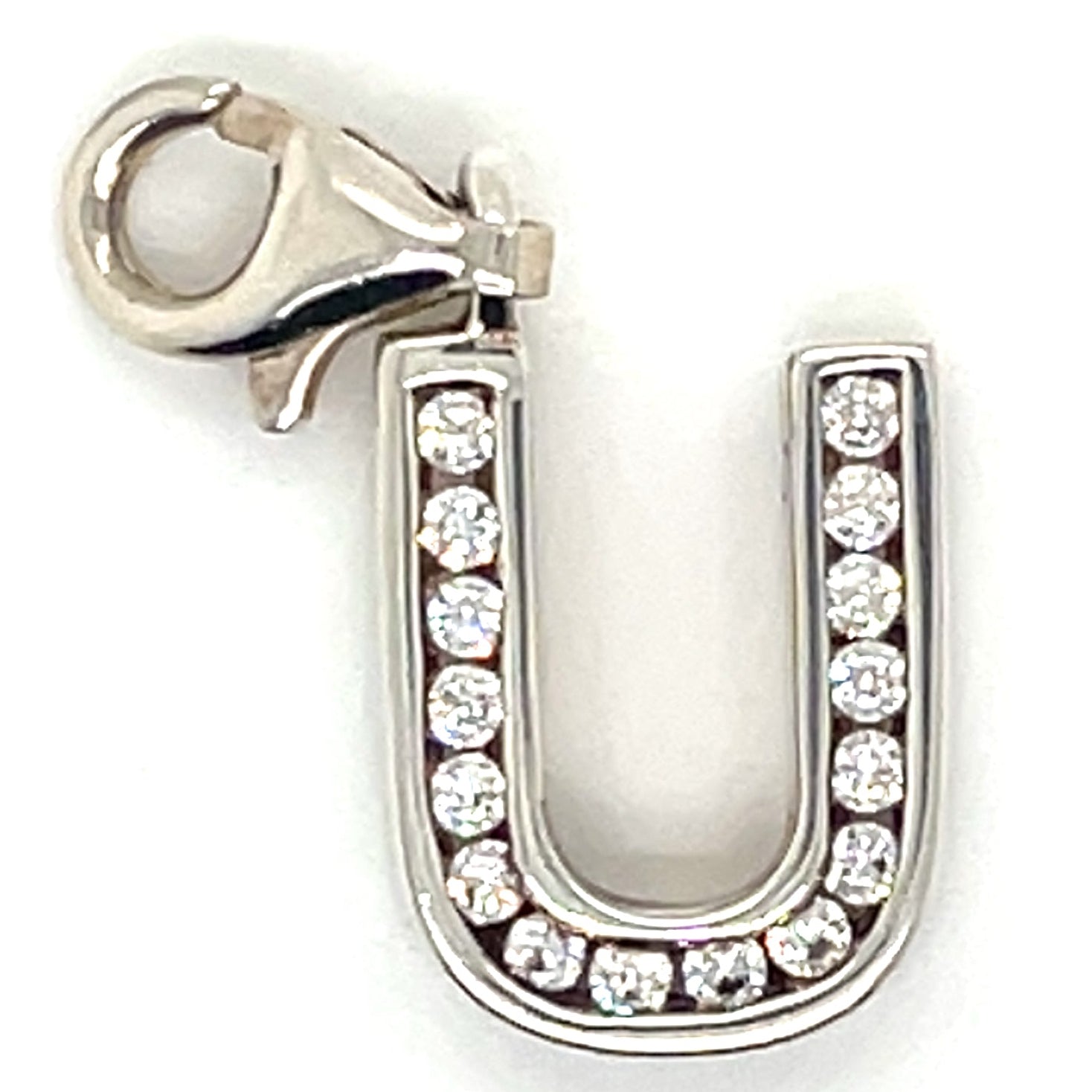 Thomas Sabo Silver Letter ‘U’ Cubic Zirconia Charm