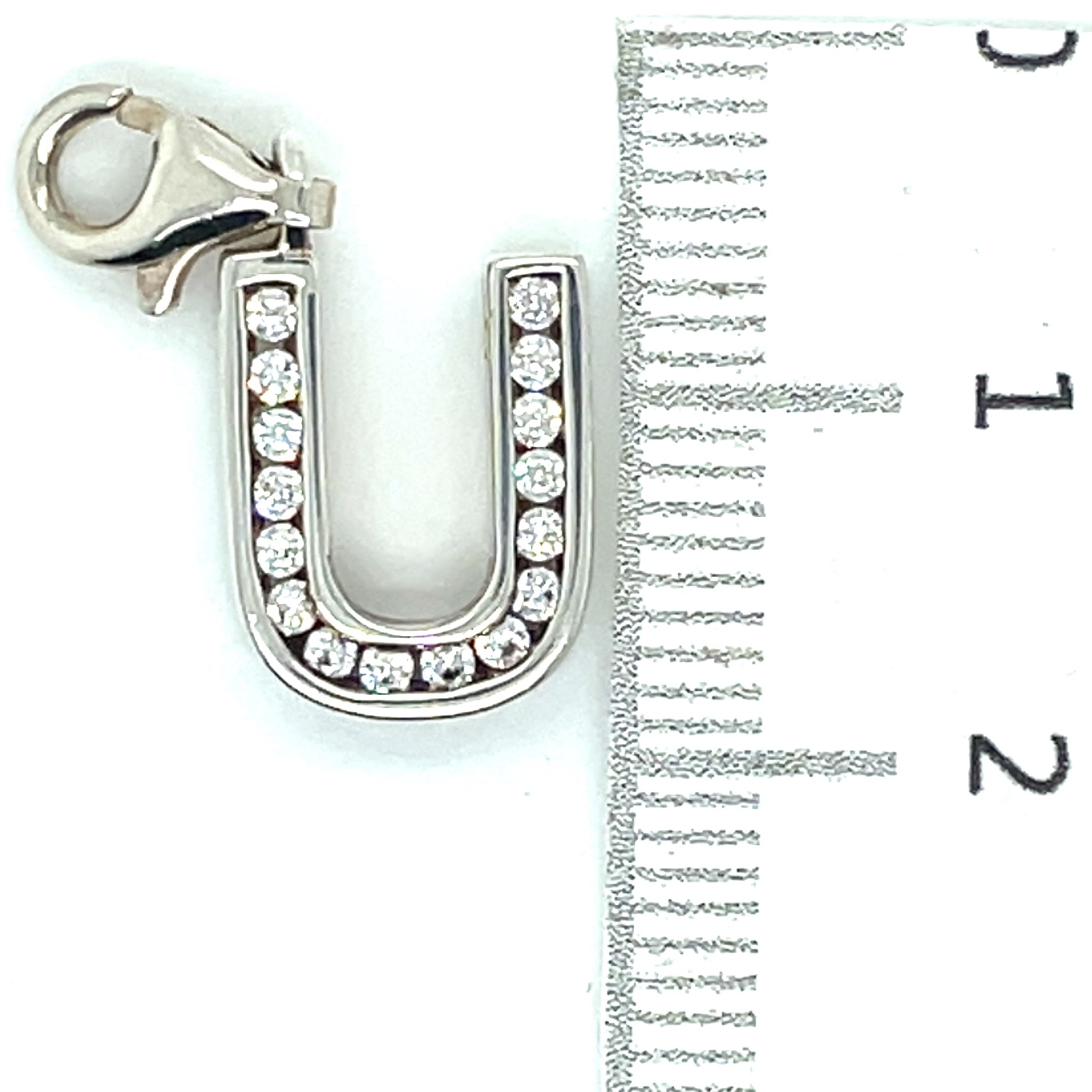 Thomas Sabo Silver Letter ‘U’ Cubic Zirconia Charm