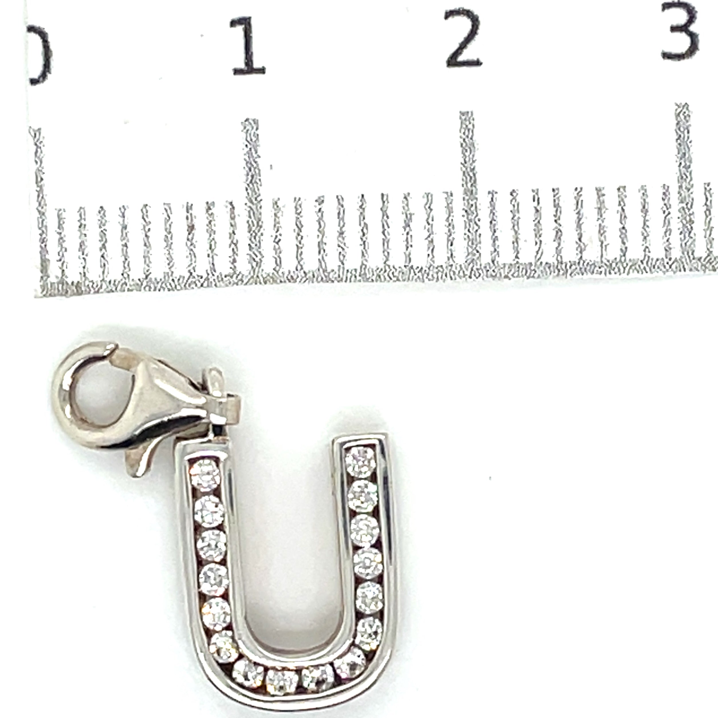 Thomas Sabo Silver Letter ‘U’ Cubic Zirconia Charm