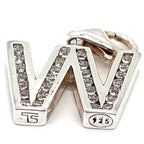 Thomas Sabo Silver Letter ‘W’ Cubic Zirconia Charm