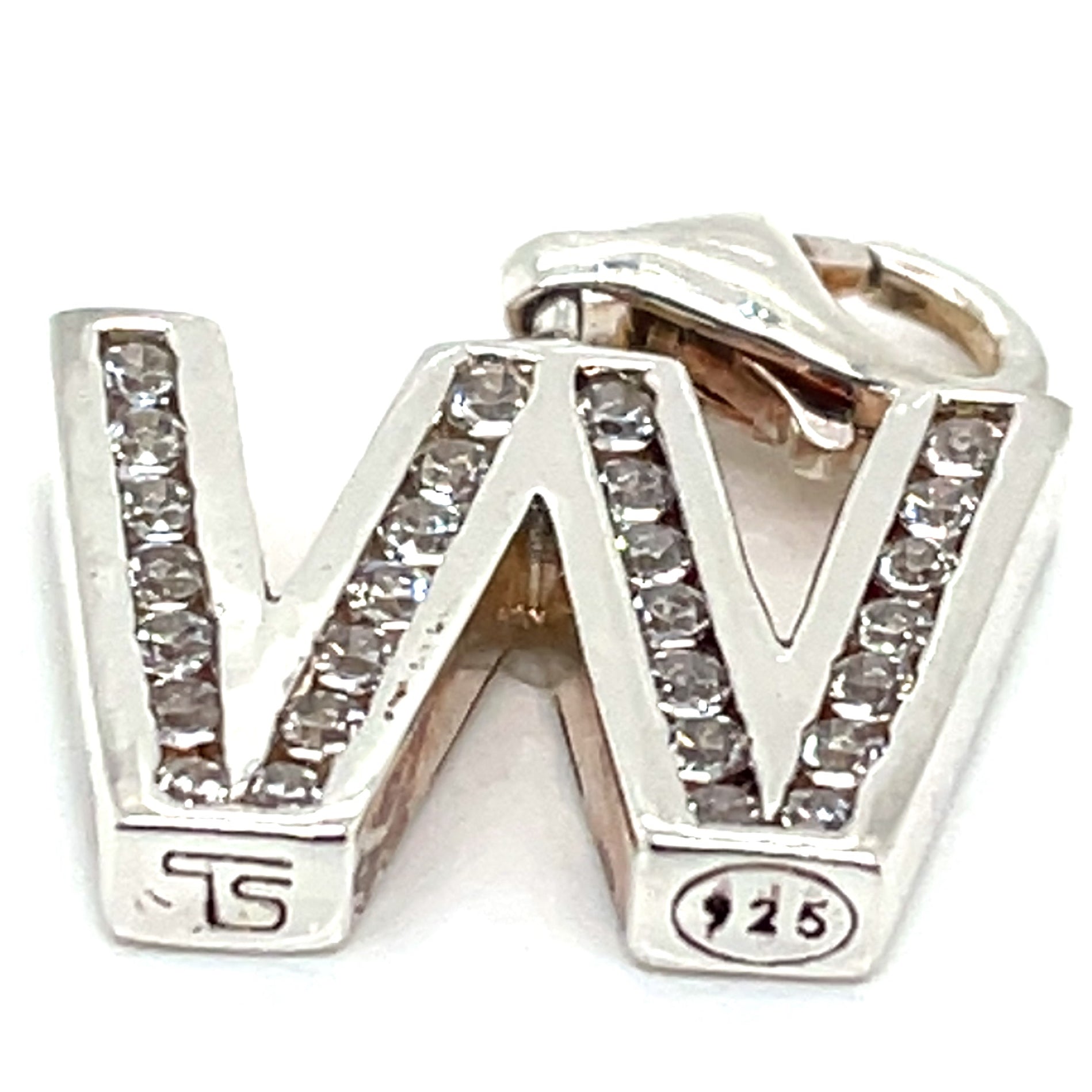 Thomas Sabo Silver Letter ‘W’ Cubic Zirconia Charm