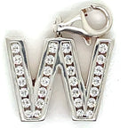 Thomas Sabo Silver Letter ‘W’ Cubic Zirconia Charm