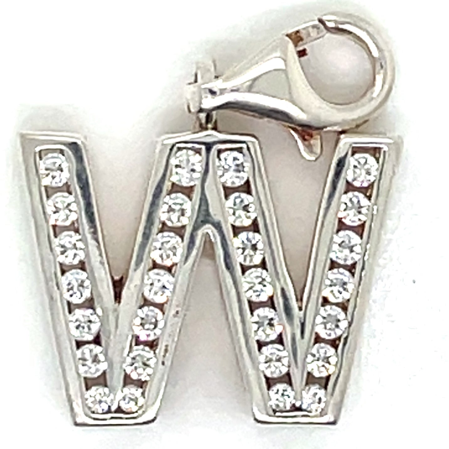 Thomas Sabo Silver Letter ‘W’ Cubic Zirconia Charm
