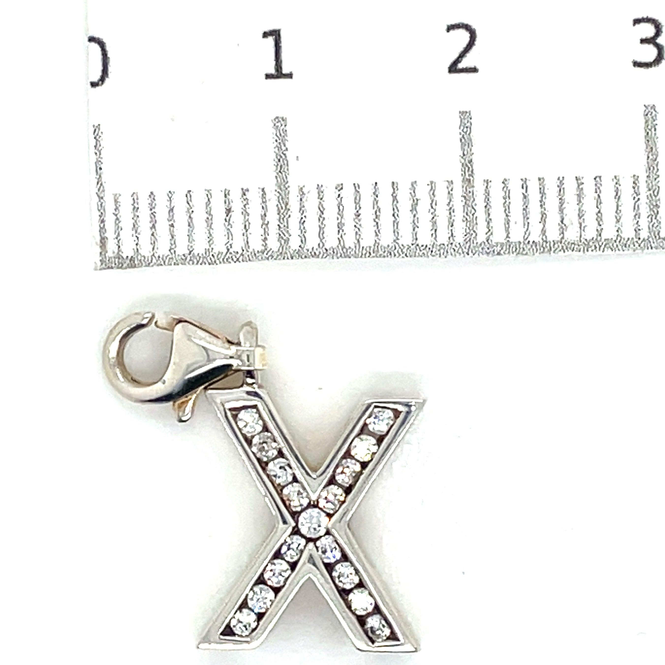 Thomas Sabo Silver Letter ‘X’ Cubic Zirconia Charm